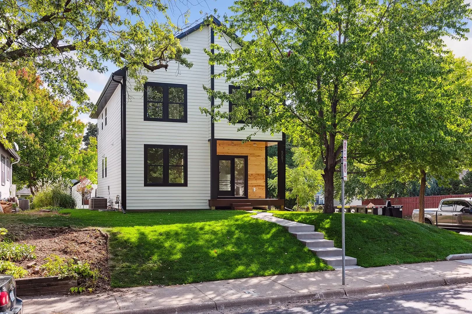Completed exterior work near Osseo, Minnesota